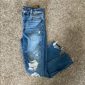 Super high rise American eagle jegging